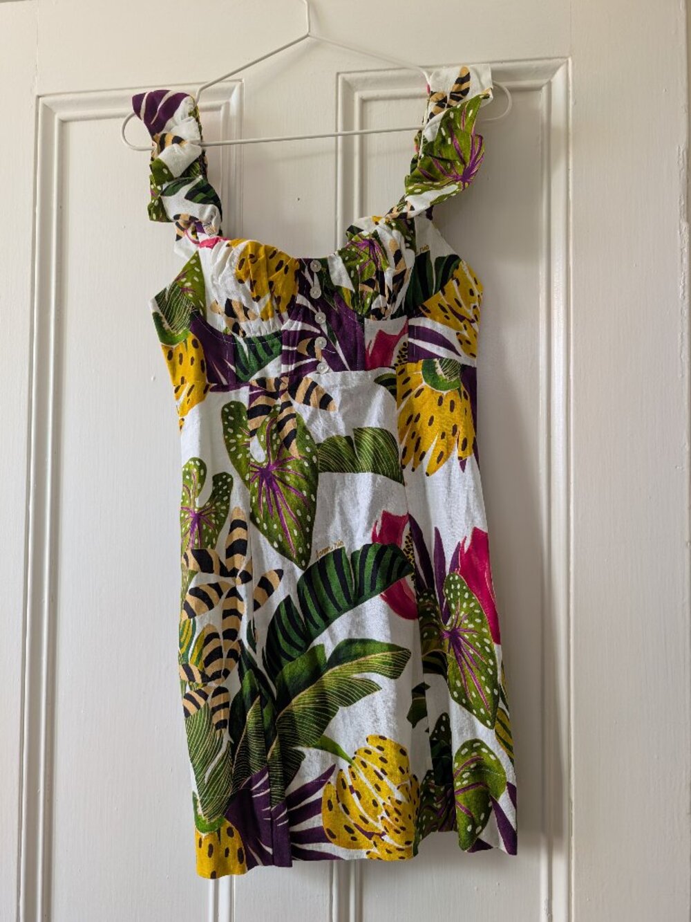 Farm Rio tropical print Mini Dress XS